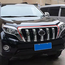Load image into Gallery viewer, Front Mesh Grill Bumper Cover Trim Insert Bonnet Garnish Molding Styling Chrome For Toyota Land Cruiser 2014-2017