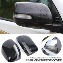Load image into Gallery viewer, 2Pcs Car Side Rearview Mirror Cap Cover Trim Stickers Car Accessories For Toyota Land Cruiser Cool Luze Prado FJ150 150 10-19