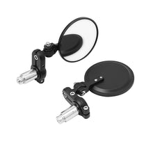 Load image into Gallery viewer, Motorcycle Universal CNC Aluminum Rear View 3" Handle Folding Bar End 7/8" Mirrors For Honda Suzuki Yamaha Kawasaki Chopper
