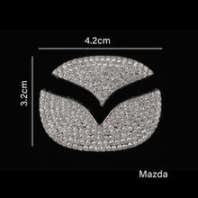 Load image into Gallery viewer, Auto Styling Car Steering Wheel Logo Diamond Decoration Cover Emblem Sticker Decal Refit Badge for Hyundai Honda Toyota Mazda