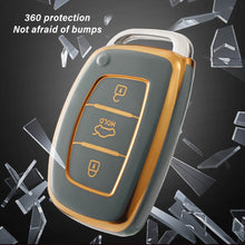 Load image into Gallery viewer, TPU Car Remote Key Vover Key Case For Hyundai Tucson Sonata Santa Fe Elantra Accent Solaris Verna ix25 ix35 i20 i30 i40 Keyless