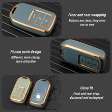 Load image into Gallery viewer, TPU Car Remote Key Case Cover Protector Shell Fob For Honda CRV CR-V Fit Civic Accord HR-V HRV City Odyssey XR-V Accessories
