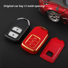 Load image into Gallery viewer, TPU Car Remote Key Case Cover Protector Shell Fob For Honda CRV CR-V Fit Civic Accord HR-V HRV City Odyssey XR-V Accessories