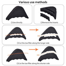 Load image into Gallery viewer, 1 Pair Forefoot Insert Pad For Women High Heels Big Shoes Toe Front Filler Cushion Pain Relief Adjustment Shoe Accessories
