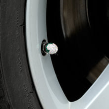 Load image into Gallery viewer, 4Pcs Car Tire Valve Caps Diamond Shining Airdust Tyre Wheel Valve Covers for Automobiles Motorcycles Trucks Bikes Car Decor