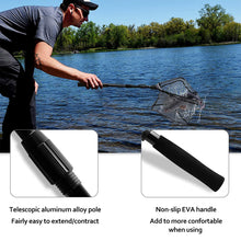 Load image into Gallery viewer, Aluminum Alloy Collapsible Fishing Nets Telescoping Small Mesh Foldable Landing Net Pole Casting Network Trap for Fly Fishing