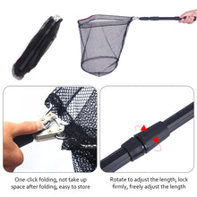 Load image into Gallery viewer, Retractable Fishing Nets Aluminum Alloy Fishing Tools Small Mesh Telescoping Foldable Landing Net Pole Casting Network Trap