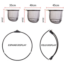 Load image into Gallery viewer, Ultralight Carbon Fishing Pole Telescopic Landing Net Triangle Folding Fishing Net Fly Hand Dip Casting Net Fishing Tackle Fishing Tank Hand Net