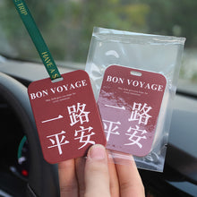 Load image into Gallery viewer, Car Air Freshener Hanging Rearview Mirror Perfume Peace Happiness Style Auto Pendant Decoration Car Deodorization Accessories