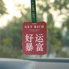 Load image into Gallery viewer, Car Air Freshener Hanging Rearview Mirror Perfume Peace Happiness Style Auto Pendant Decoration Car Deodorization Accessories