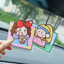 Load image into Gallery viewer, Cartoon Car Air Freshener Hanging Car Rear View Solid Paper Auto Scent Perfume Car Diffuser Interior Accessories Pendant