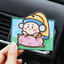 Load image into Gallery viewer, Cartoon Car Air Freshener Hanging Car Rear View Solid Paper Auto Scent Perfume Car Diffuser Interior Accessories Pendant