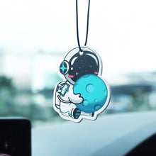 Load image into Gallery viewer, Cartoon Car Fragrance Cute Astronaut Car Rearview Mirror Hanging Perfume Piece Creative Car Diffuser Interior Decoration Pendant