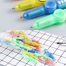 Load image into Gallery viewer, Glow Rotating Spinning Gaming Pen LED Colourful Luminous Flash Ball Point Writing Toy Pens Rolling Finger