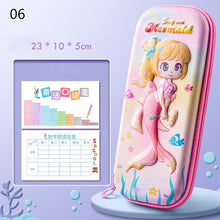 Load image into Gallery viewer, 3D Unicorn EVA Cute Pencil Box School Student Stationery Box Children Pencil Storage Box Three Layer Large Capacity Pencil Case