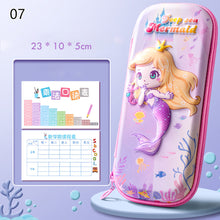 Load image into Gallery viewer, 3D Unicorn EVA Cute Pencil Box School Student Stationery Box Children Pencil Storage Box Three Layer Large Capacity Pencil Case