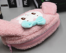 Load image into Gallery viewer, Kawaii Kirby Plush Pencil Case Kuromi Cinnamorol Melody Large Capacity Stationery Student Pen Bag Anime Cartoon Storage Bag Girl