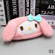 Load image into Gallery viewer, Kawaii Kirby Plush Pencil Case Kuromi Cinnamorol Melody Large Capacity Stationery Student Pen Bag Anime Cartoon Storage Bag Girl