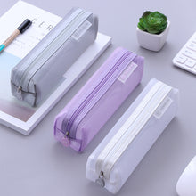Load image into Gallery viewer, Transparent Pencil Case Large Capacity Pen Bag Examination Dedicated Nylon Mesh Pen Case Makeup Storage Stationery Box School Supplies