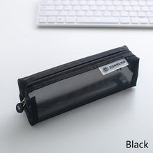 Load image into Gallery viewer, Transparent Pencil Case Large Capacity Pen Bag Examination Dedicated Nylon Mesh Pen Case Makeup Storage Stationery Box School Supplies