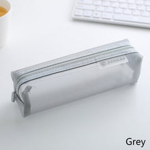 Load image into Gallery viewer, Transparent Pencil Case Large Capacity Pen Bag Examination Dedicated Nylon Mesh Pen Case Makeup Storage Stationery Box School Supplies