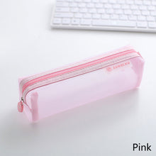 Load image into Gallery viewer, Transparent Pencil Case Large Capacity Pen Bag Examination Dedicated Nylon Mesh Pen Case Makeup Storage Stationery Box School Supplies