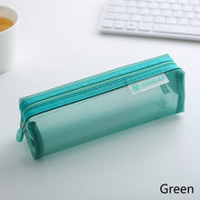 Load image into Gallery viewer, Transparent Pencil Case Large Capacity Pen Bag Examination Dedicated Nylon Mesh Pen Case Makeup Storage Stationery Box School Supplies