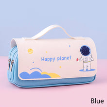 Load image into Gallery viewer, Large Capacity Pencil Case Canvas Pen Bag Classic Double Layer Pen Pocket Multifunctional Stationery Storage Bag Student Travel School Supplies Pouch