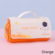 Load image into Gallery viewer, Large Capacity Pencil Case Canvas Pen Bag Classic Double Layer Pen Pocket Multifunctional Stationery Storage Bag Student Travel School Supplies Pouch