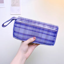 Load image into Gallery viewer, Large Capacity Double Layer Students Sweet JK Plaid Pattern Pencil Case Kawaii Large capacity Pencil Bag School Stationery Supplies