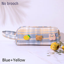 Load image into Gallery viewer, Large Capacity Double Layer Students Sweet JK Plaid Pattern Pencil Case Kawaii Large capacity Pencil Bag School Stationery Supplies