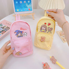 Load image into Gallery viewer, Large Capacity Schoolbag Pencil Case Pencil Bag Multi-function Canvas Pen Bag Cute Super Cute Pencil Box Pen Pencil