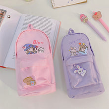 Load image into Gallery viewer, Large Capacity Schoolbag Pencil Case Pencil Bag Multi-function Canvas Pen Bag Cute Super Cute Pencil Box Pen Pencil