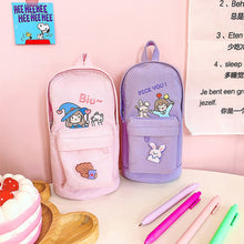 Load image into Gallery viewer, Large Capacity Schoolbag Pencil Case Pencil Bag Multi-function Canvas Pen Bag Cute Super Cute Pencil Box Pen Pencil