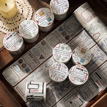 Load image into Gallery viewer, Retro Pattern Washi Tape Masking Tapes DIY Handmade Decorative Stickers For Journal Scrapbooking Office Supplies