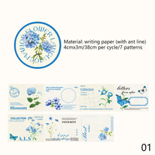 Load image into Gallery viewer, Plant Pattern Washi Tape Masking Tapes DIY Handmade Decorative Stickers For Journal Scrapbooking Office Supplies