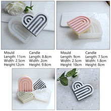 Load image into Gallery viewer, Arch Rainbow Heart Candle Molds Candle Silicone Mold 3D Handmade Craft Aromatherapy Candle Soy Wax Mould Making Supplies