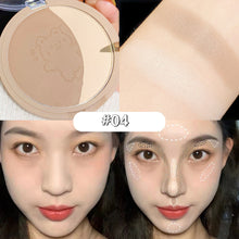 Load image into Gallery viewer, Cute Natural Trimming Plate Repair Matte Highlight Make Up Face Powder Cosmetic Waterproof Contour Bronzer Powder Palette
