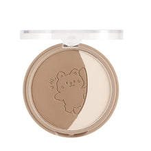 Load image into Gallery viewer, Cute Natural Trimming Plate Repair Matte Highlight Make Up Face Powder Cosmetic Waterproof Contour Bronzer Powder Palette