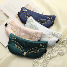 Load image into Gallery viewer, Simulation Silk Sleeping Mask Eye Bandage Night Mask Imitation Silk Eyes Cover Smooth for Women Men Fox Travel Relax Eyemask