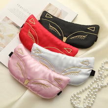 Load image into Gallery viewer, Simulation Silk Sleeping Mask Eye Bandage Night Mask Imitation Silk Eyes Cover Smooth for Women Men Fox Travel Relax Eyemask