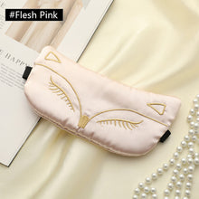 Load image into Gallery viewer, Simulation Silk Sleeping Mask Eye Bandage Night Mask Imitation Silk Eyes Cover Smooth for Women Men Fox Travel Relax Eyemask