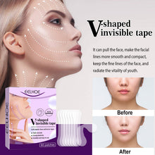 Load image into Gallery viewer, 60pcs V-shaped Invisible Face Tape Neck Eye Double Chin Lift V Shape Refill Tapes Thin Makeup Facelifting Patch Lift Face Sticker