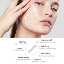 Load image into Gallery viewer, 60pcs V-shaped Invisible Face Tape Neck Eye Double Chin Lift V Shape Refill Tapes Thin Makeup Facelifting Patch Lift Face Sticker
