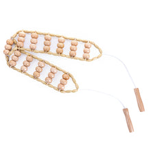Load image into Gallery viewer, Wood Back Massage Roller Rope Wood Therapy Cellulite Portable Massage Tools Self Massage Tools for Neck Leg Back Pain Relief