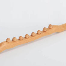 Load image into Gallery viewer, Massager for Body Natural Carbonized Wood Scraping Massage Stick Back Massager SPA Therapy Tool Point Beech Scraping Stick
