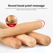 Load image into Gallery viewer, Massager for Body Natural Carbonized Wood Scraping Massage Stick Back Massager All-purpose Meridian Dredging Beech Scraping Stick