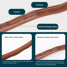 Load image into Gallery viewer, Massager for Body Natural Carbonized Wood Scraping Massage Stick Back Massager All-purpose Meridian Dredging Beech Scraping Stick