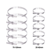 Load image into Gallery viewer, 10Pcs Adjustable Stainless Steel AXLE CV Joint Boot Crimp Clamp Kit 25- 42mm 70- 120mm