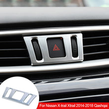 Load image into Gallery viewer, Car Centre Console Air Vent Outlet Adjustment Knob Cover Trim Silver For Nissan X-trail Xtrail 2014-2018 Qashqai